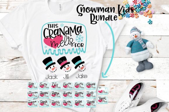 Snowman Grandkids and Kids Bundle Review