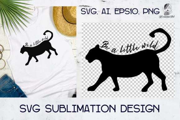 Wild Silhouette Panther, Leopard - Cut